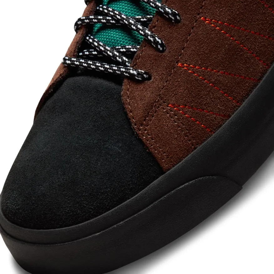 Nike SB Zoom Blazer Mid Premium Skateboard Shoe - Noble Green/Black-White-Safety Orange