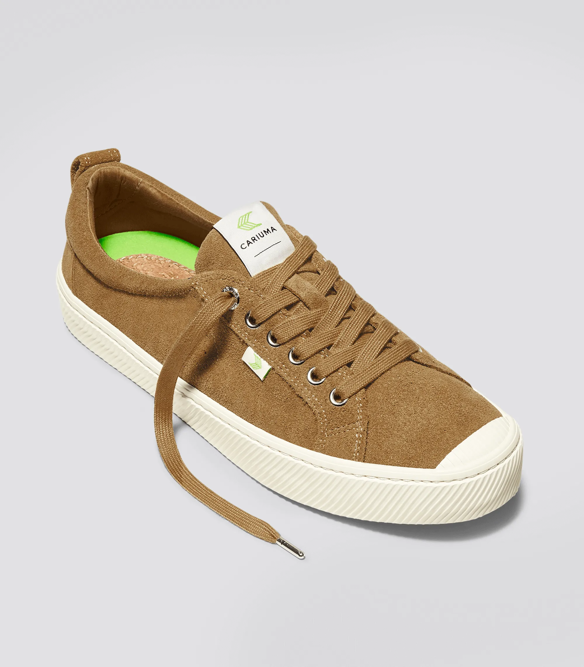 OCA Low Camel Suede Sneaker Women