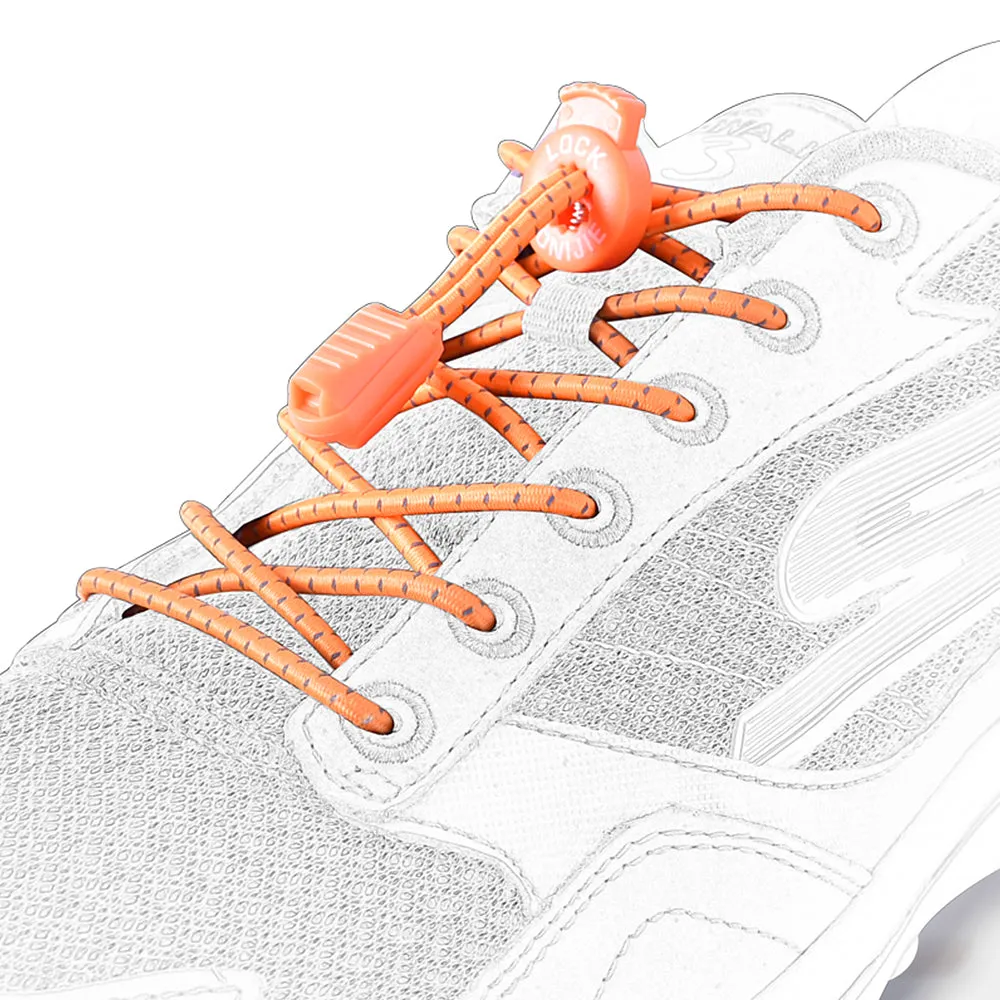 Pair of Fast Lace Reflective Shoelaces