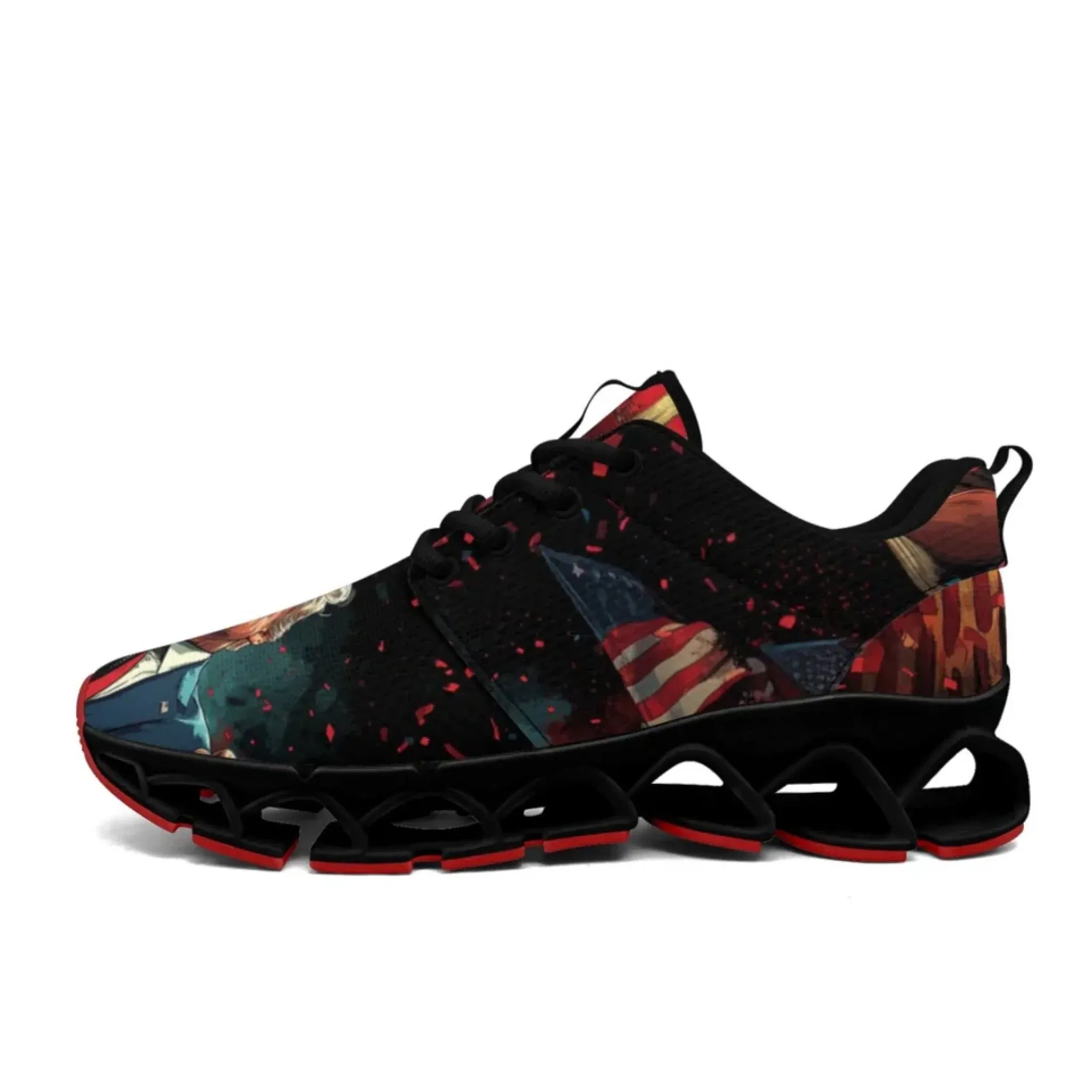 Personalized Trump Sneakers, Custom Patriotic Shoes, Pride Unisex Shoes