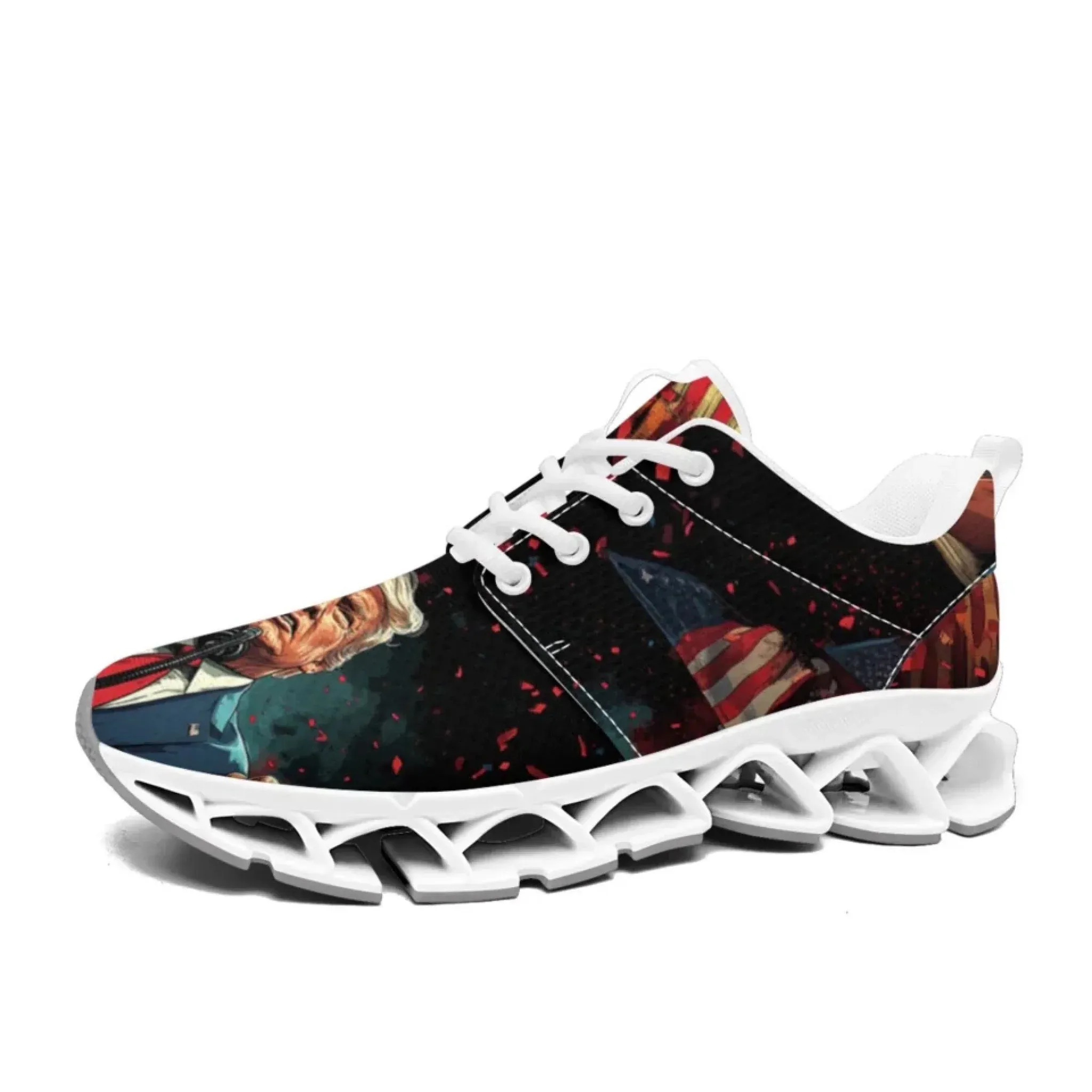 Personalized Trump Sneakers, Custom Patriotic Shoes, Pride Unisex Shoes