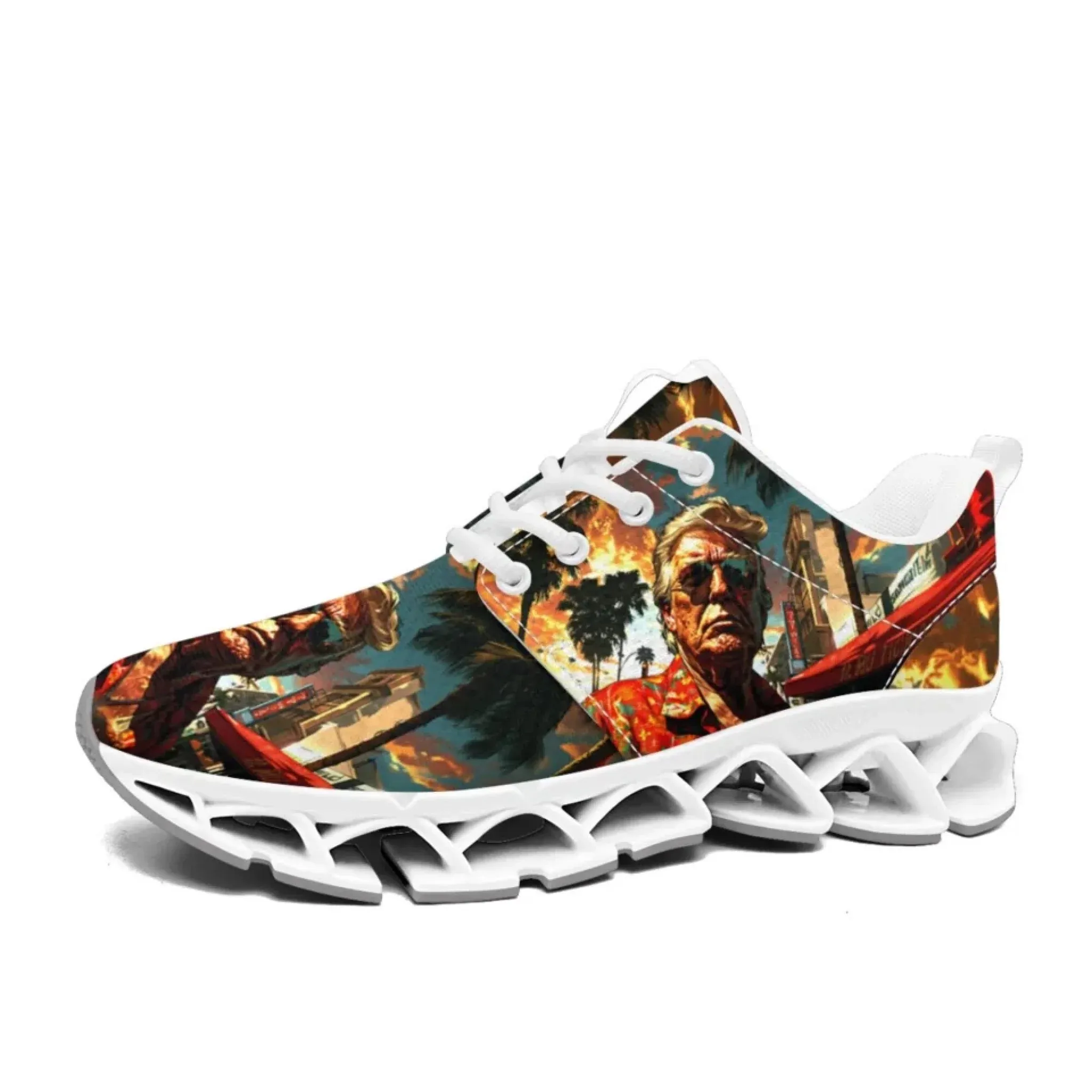 Personalized Trump Sneakers, Custom Patriotic Shoes, Pride Unisex Shoes