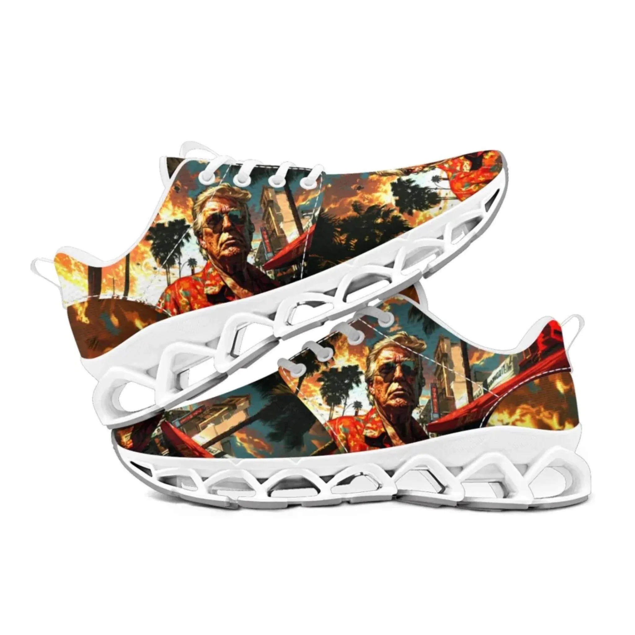 Personalized Trump Sneakers, Custom Patriotic Shoes, Pride Unisex Shoes