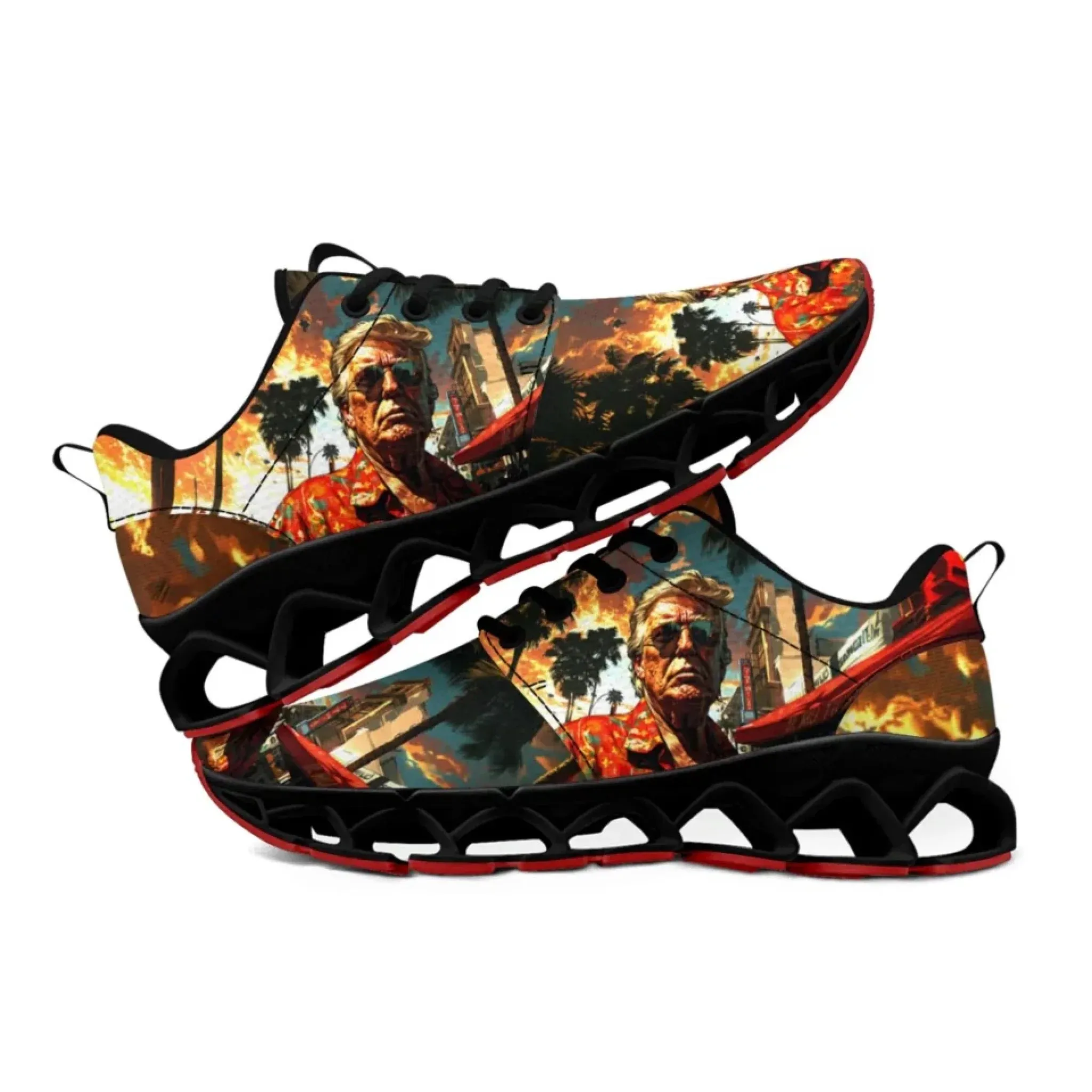 Personalized Trump Sneakers, Custom Patriotic Shoes, Pride Unisex Shoes