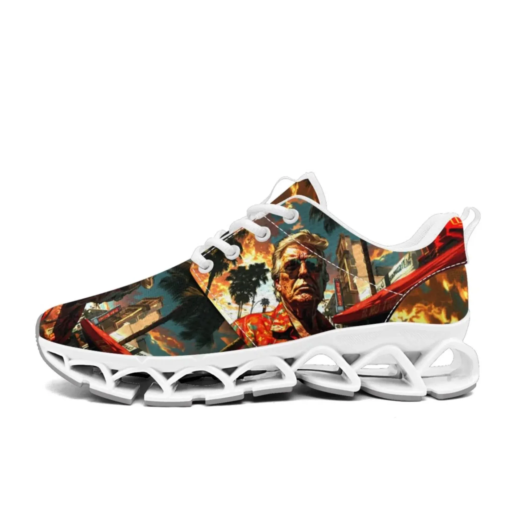 Personalized Trump Sneakers, Custom Patriotic Shoes, Pride Unisex Shoes