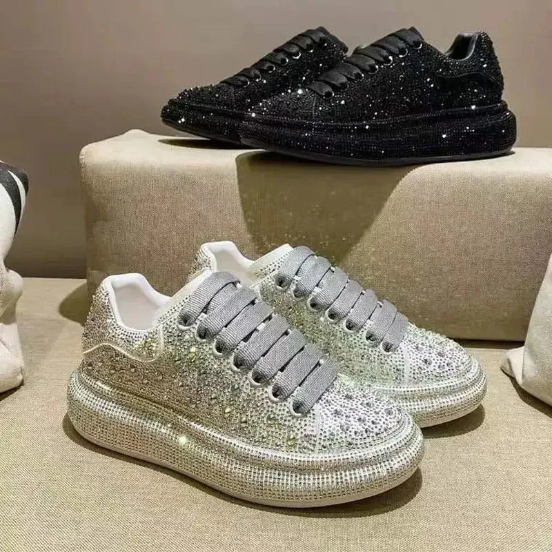 Platform Rhinestones Sneakers