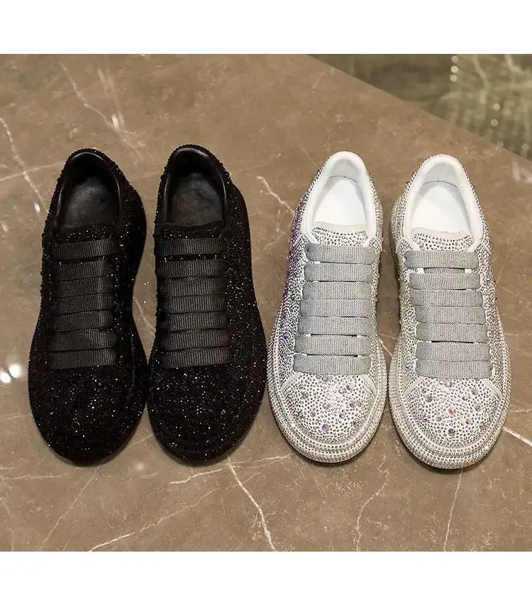 Platform Rhinestones Sneakers