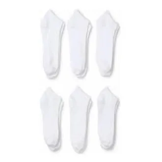 Premium Cotton Ankle Socks (6 Pairs)-White