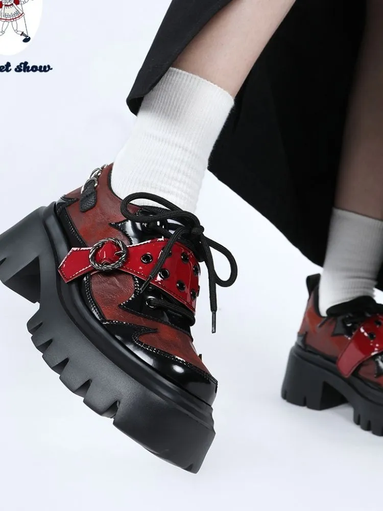 Punk Gothic Thick Soled Shoes【s0000002145】