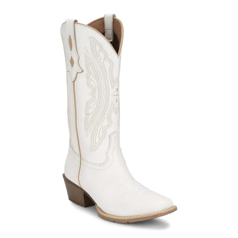 Rae Bright Embroidered Square Toe Cowboy Boots