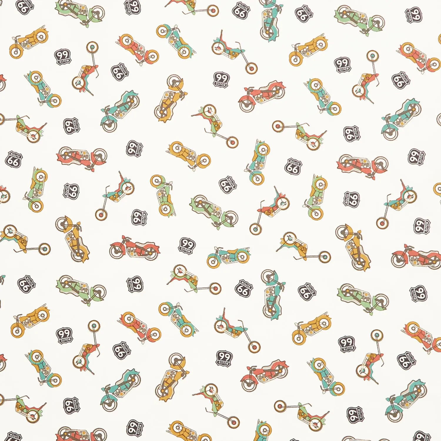 Route 66 - Bikes Cream Yardage