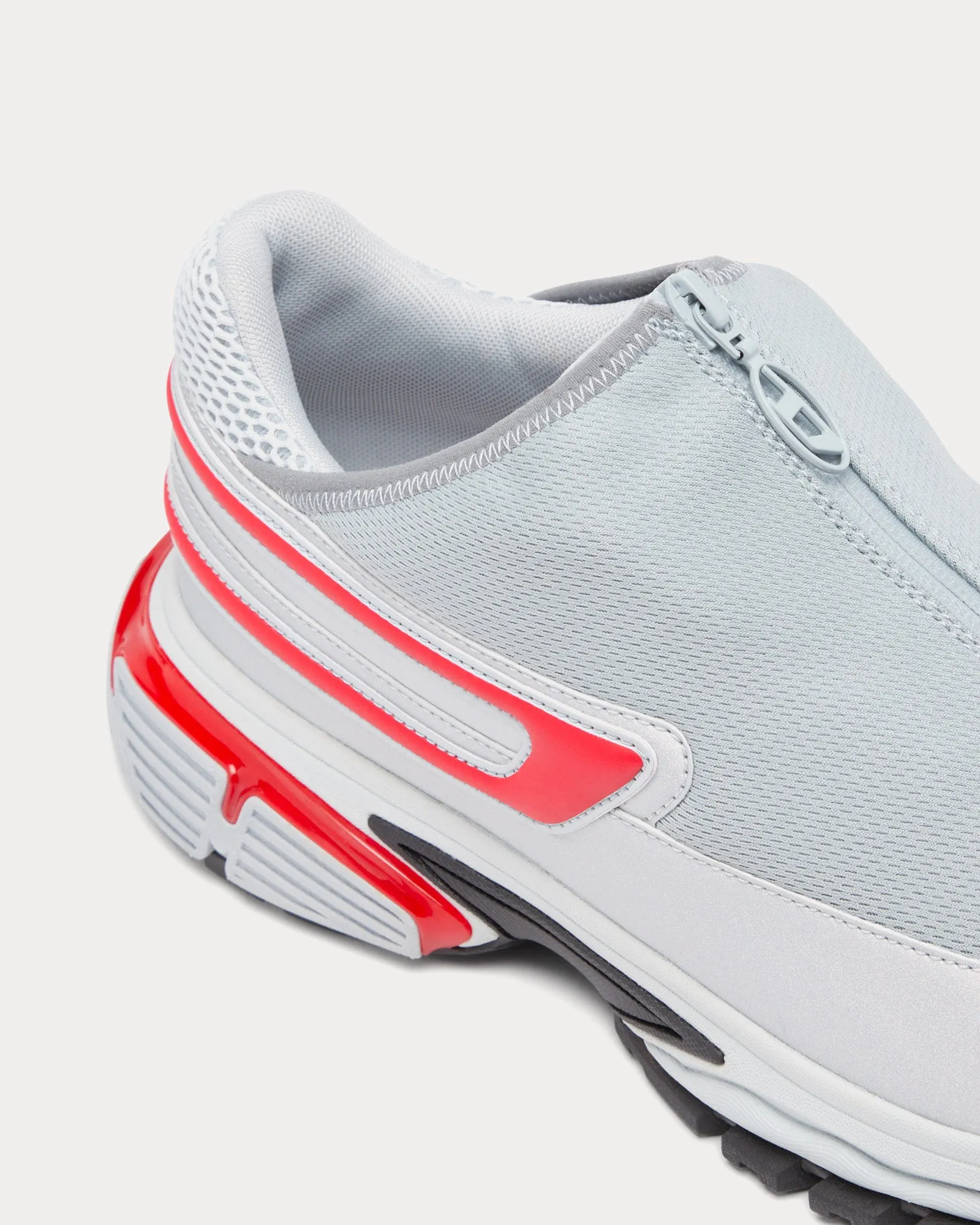 S-Serendipity Pro-X1 Zip X Grey / Red Slip On Sneakers