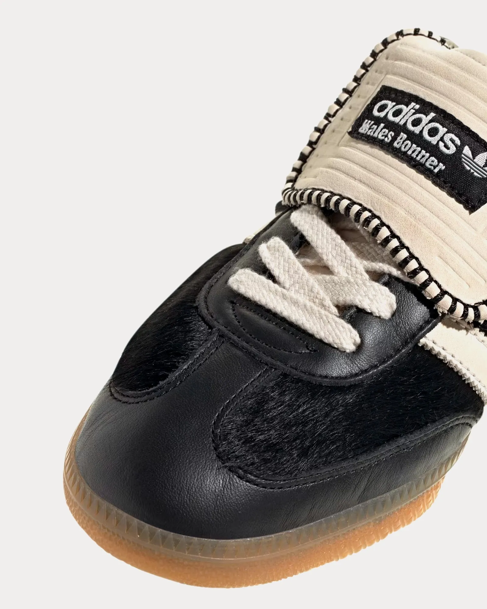 Samba Pony Tonal Core Black / Cream White / Cream White Low Top Sneakers