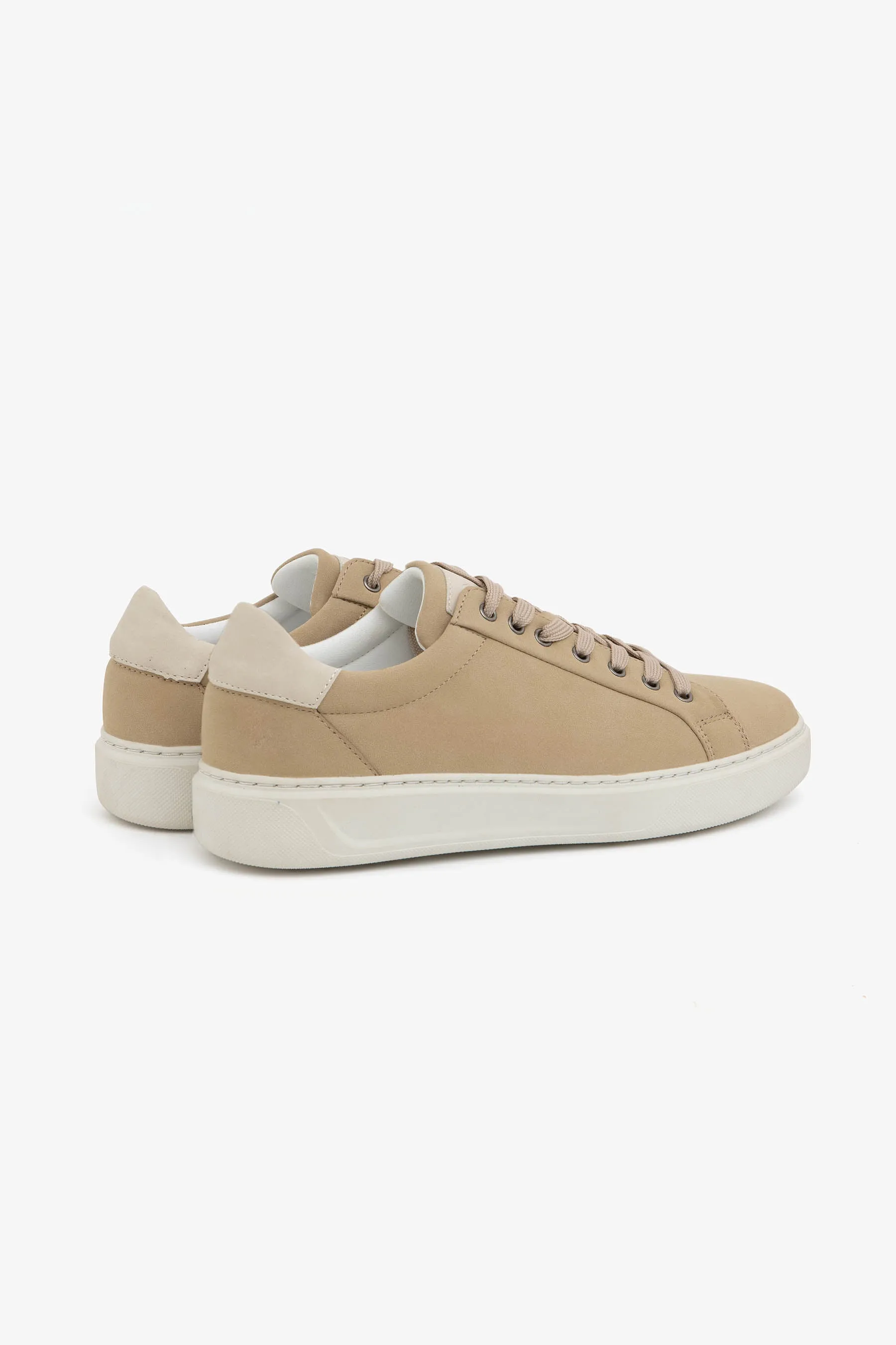 Sneakers scamosciate beige