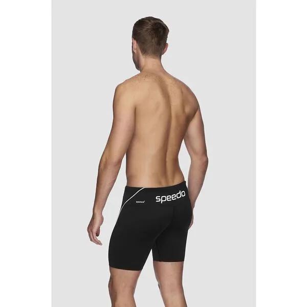 Speedo Mens End  Logo Waterboy Jammer - Black/White