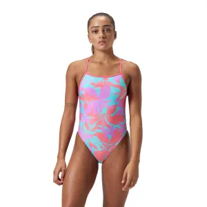 Speedo Womens Allover Digital V-Back One Piece