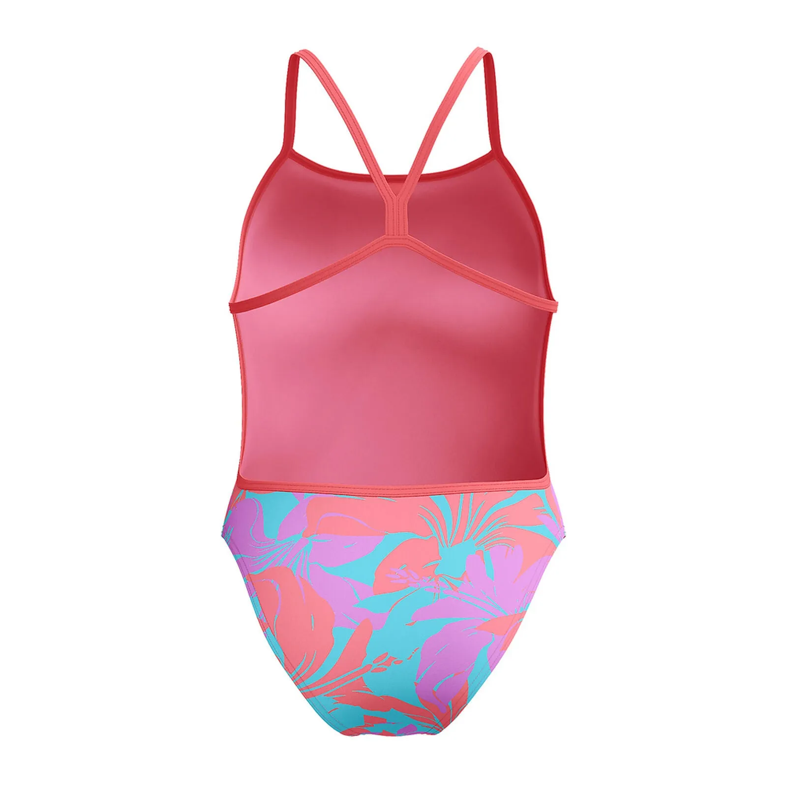 Speedo Womens Allover Digital V-Back One Piece