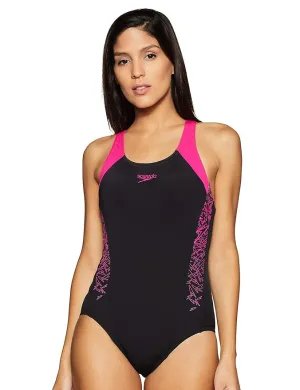Speedo Women's Endurance  Boom Splice Racerback One Piece Swimwear