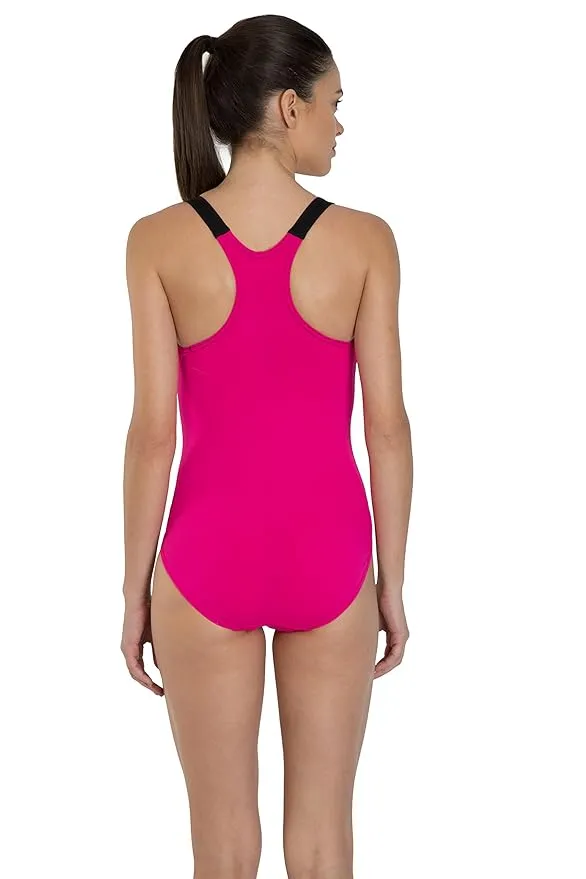Speedo Women's Endurance  Boom Splice Racerback One Piece Swimwear