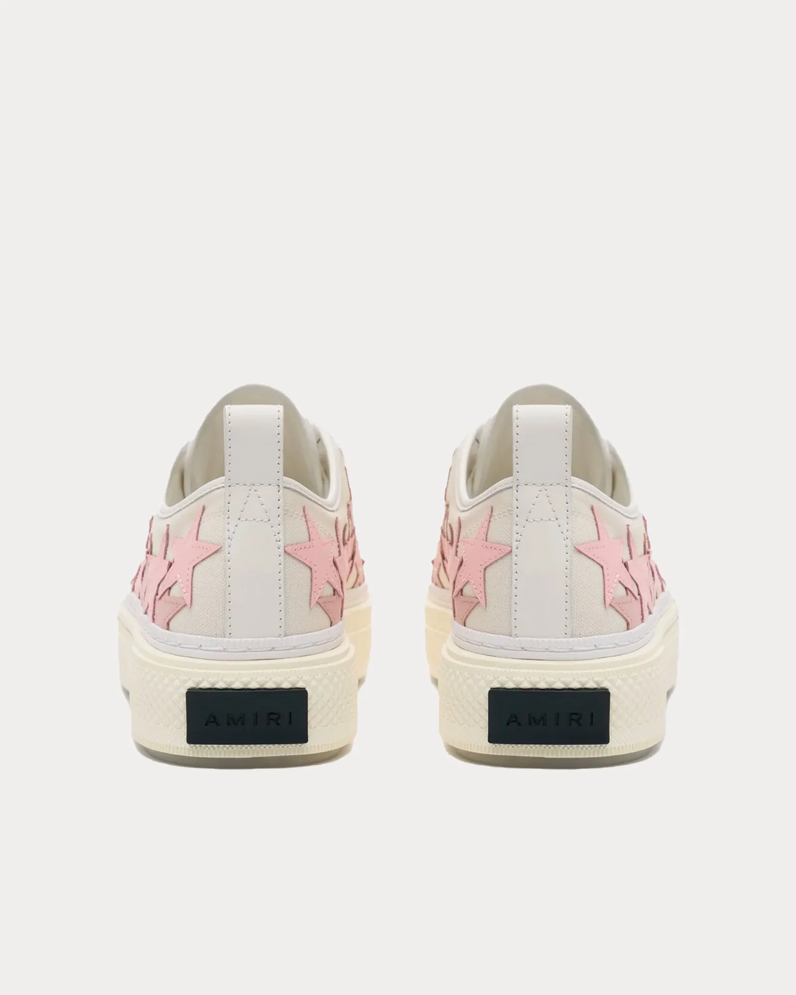 Stars Court Off White / Pink Low Top Sneakers