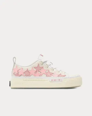 Stars Court Off White / Pink Low Top Sneakers