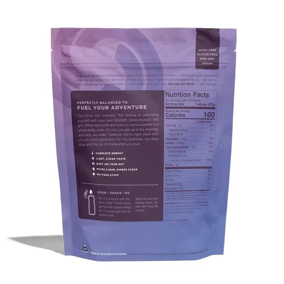 Tailwind Endurance Fuel Drink Mix (30 Serving Bag)
