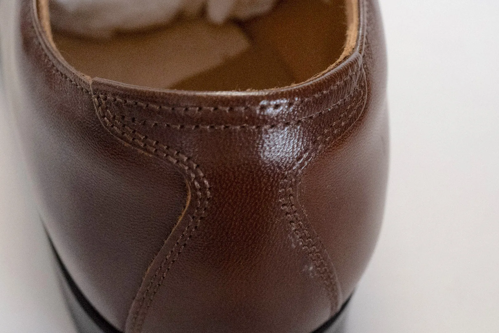 The Flat Head Horsehide Serviceman Shoes (Brown Tea-core)