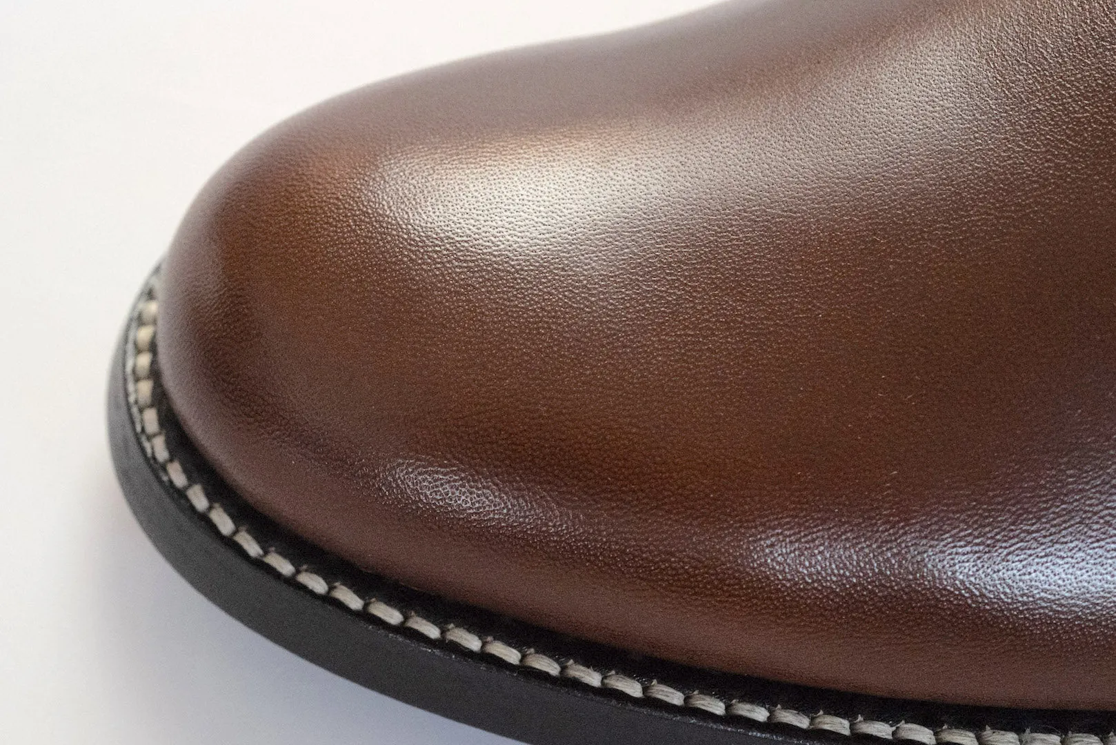The Flat Head Horsehide Serviceman Shoes (Brown Tea-core)
