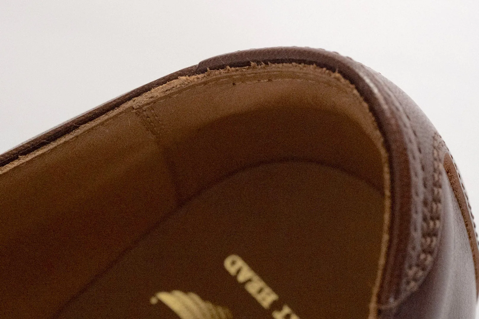 The Flat Head Horsehide Serviceman Shoes (Brown Tea-core)