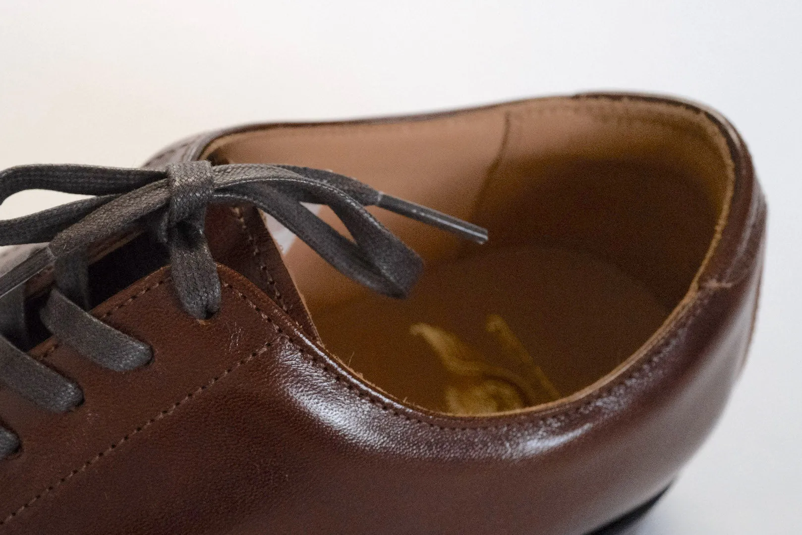 The Flat Head Horsehide Serviceman Shoes (Brown Tea-core)