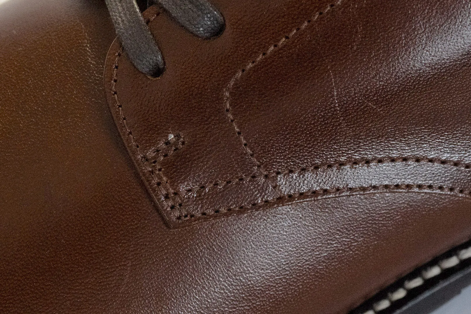 The Flat Head Horsehide Serviceman Shoes (Brown Tea-core)