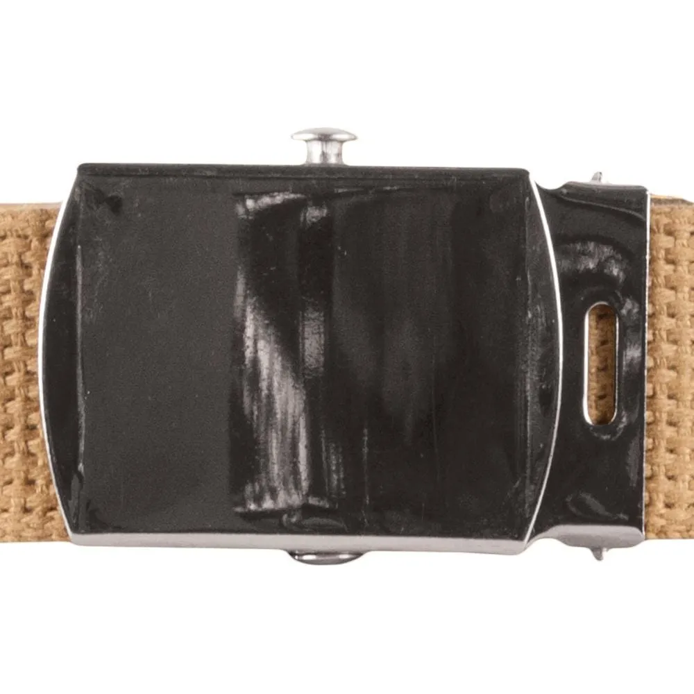 Web Belt with Nickel Roller Buckle (Pack of 12)