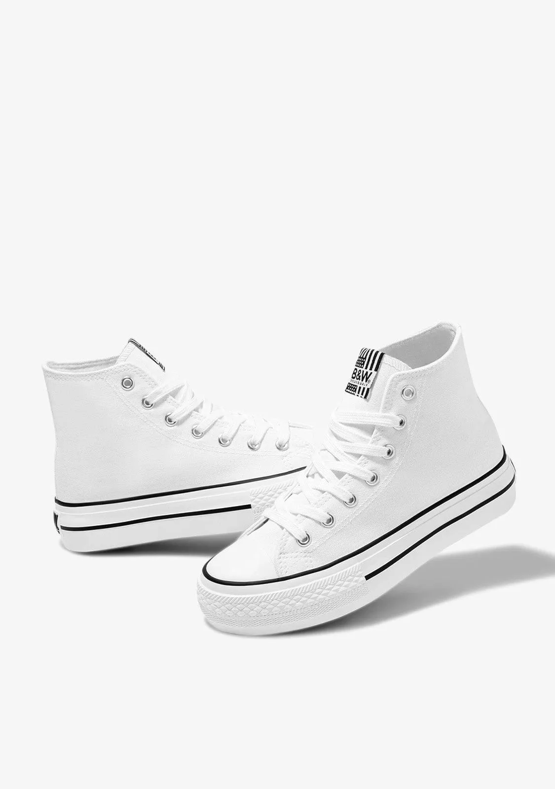 White Hawai Solar Hi-Top Sneakers